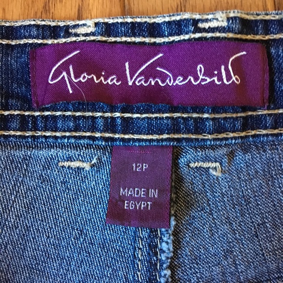Denim Blue Jeans 12P Petite Gloria Vanderbilt - Picture 5 of 5